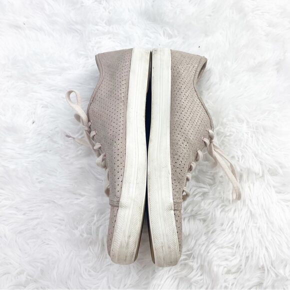 Kate Spade x Keds  Kickstart Rose Gold Shimmer Perforated Sneakers - Picture 5 of 11